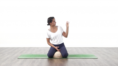 screenshot from online yoga class  at Yogateket yoga studio in Uppsala sweden