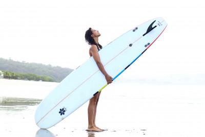 Surfer yoga costa rica