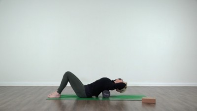 Jaime white doing pilates